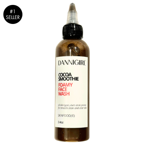 Cocoa Smoothie: gel-to-foam face wash: Stop acne breaks-outs, brightens, non irritating, even tone, squeaky clean formula